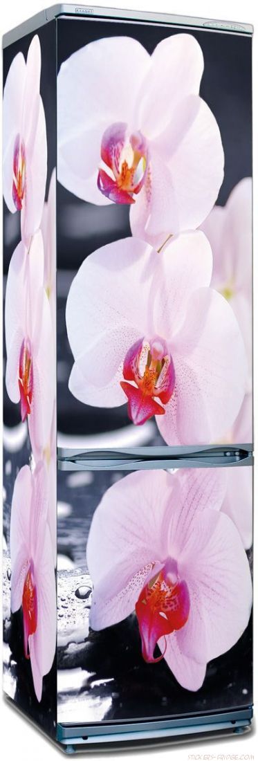 Наклейка на холодильник - SPA Орхидеи