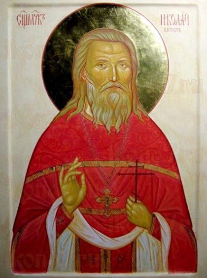 Николай Витебский (рукописная икона)