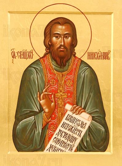 Николай Попов (рукописная икона)