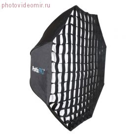 Профессиональный легко-складываемый восьмиугольный зонт-софтбокс Phottix HD с решеткой 80 см и держателем Varos XS