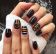 Слайдер-дизайн для ногтей Цветной Горох на Чёрном ("Полька-дот"). Тренд сезона весна-лето 2017, Givenchy