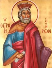 Аарон Первосвященник (рукописная икона)
