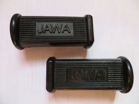 Резинки подножек Jawa с логотипом.