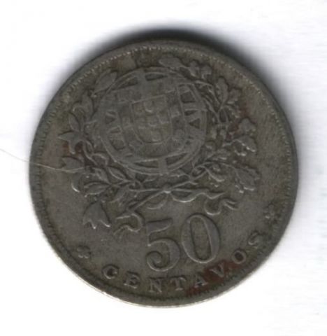 50 сентаво 1927 г. Португалия