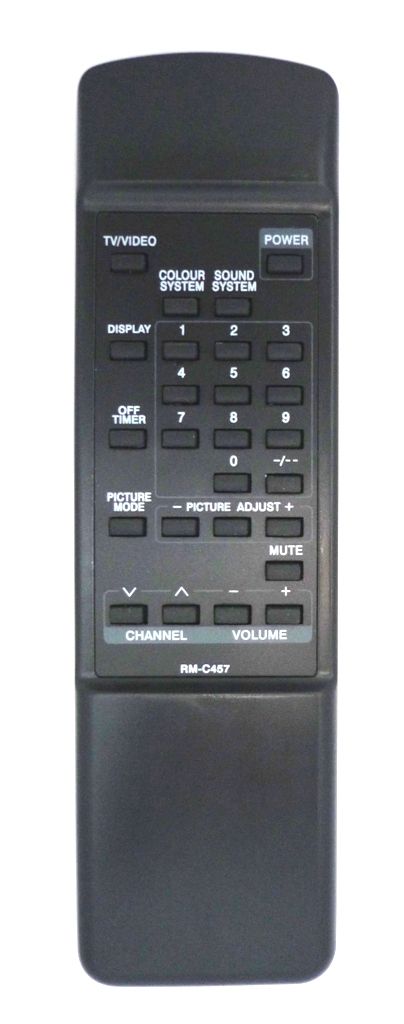JVC RM-C457 (TV) (AV-14TE, AV-21TE, AV-21ZE, AV-25MEX, AV-C212, AV-E258, AV-G250MX, AV-G290MX, AV-R1200, AV-S29F8X, C-21ME, C-21ZE, C-S29F8X)