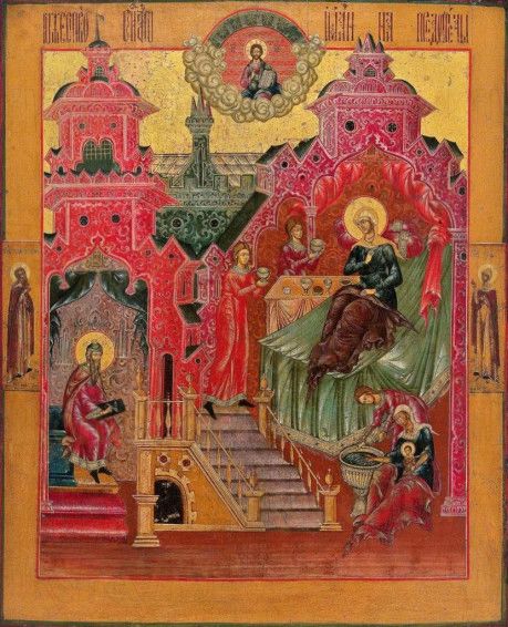 Икона Рождество Иоанна Предтечи (копия старинной)