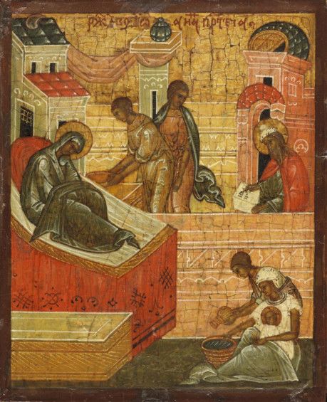 Икона Рождество Иоанна Предтечи (копия 15 века)