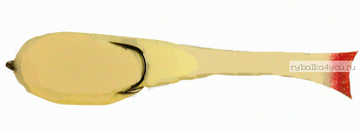 Поролоновая рыбка OnlySpin Bait 110 мм / упаковка 5 шт / цвет:белый