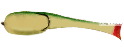 Поролоновая рыбка OnlySpin Bait 110 мм / упаковка 5 шт / цвет:бело-зеленый