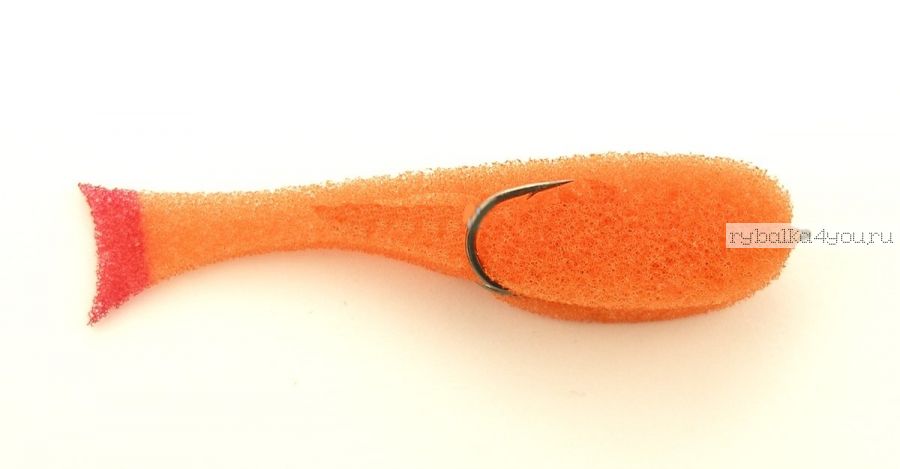 Поролоновая рыбка OnlySpin Bait 80 мм / упаковка 5 шт / цвет: оранжевый