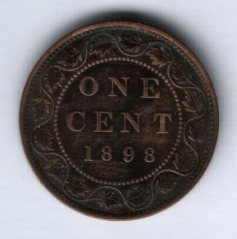 1 цент 1898 г. редкий год Канада