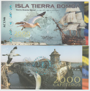 Колумбия 2000 кафетерос "Остров Тьерра Бомба" 2014 год UNC