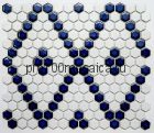 PS2326-43. Мозаика СОТЫ, серия PORCELAIN, размер, мм: 306*350*5 (NS Mosaic)