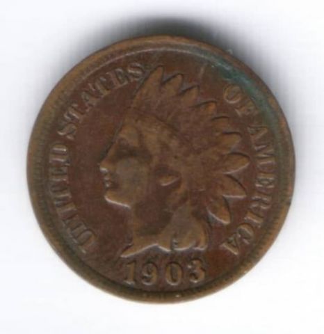 1 цент 1903 г. США