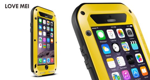 Антивандальный чехол LOVE MEI POWERFUL для Apple iPhone 6 Plus (желтый)