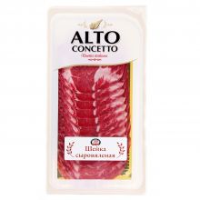 Ветчина сыровяленая из свинины Шейка  Коппа в нарезке Alto Concetto - 100 г (Россия)