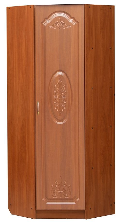Шкаф  1 дверный угловой с полками и штангой (только правый)   Модуль 09