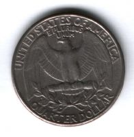 1/4 доллара 1986 г. США, D