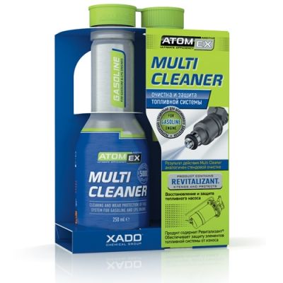 Atomex Multi Cleaner. Эффективный очиститель топливной системы. Для бензинового двигателя и LPG (аллюмин. баллон 250 мл)
