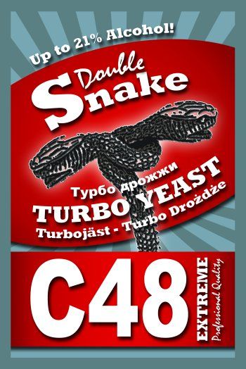 Турбо дрожжи Double Snake C48, 130гр