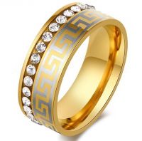 Кольцо Versace с камнями