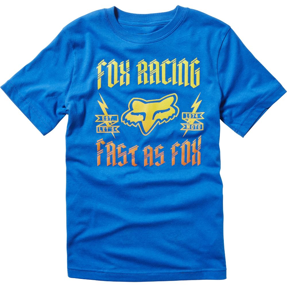 Fox Youth Ruppe SS Tee Tru футболка подростковая, синяя