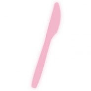 Ножи пластиковые, розовый, 12 шт/ уп