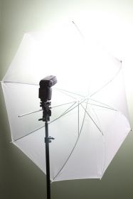 Зонт студийный белый на просвет (109 см)