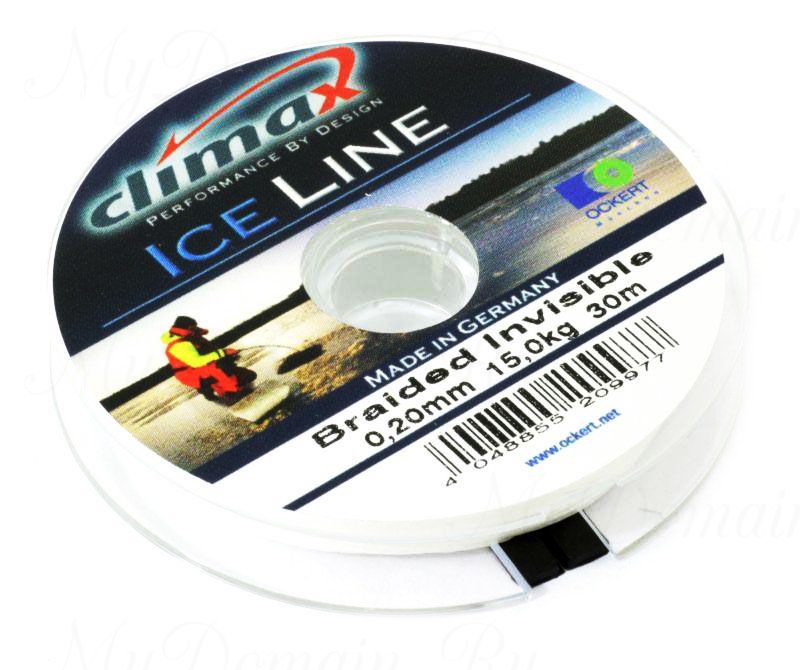 Плетеная леска Climax Ice Invisible 0.20 мм 30 м 10,4 кг. (невидимая)