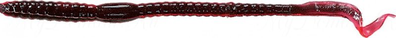 Червь MISTER TWISTER Phenom Worm 15 см уп. 20 шт. 93 (прозрачно-красный / черная сердцевина)