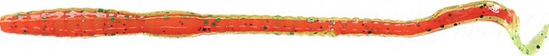 Червь MISTER TWISTER Phenom Worm 15 см уп. 10 шт. 109GN (прозрачно-салатовый с зелеными блестками / красная сердцевина) фирменная упаковка