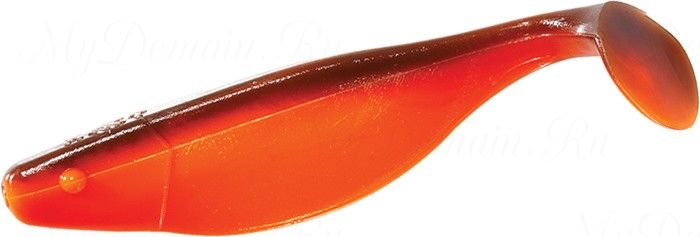 Виброхвост MISTER TWISTER Shad 5 см уп. 10 шт. 198 (оранжевый / черная спинка) фирменная упаковка
