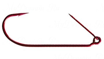 Офсетный крючок MISTER TWISTER незацепляйка Keeper worm hook Red № 2/0 уп.10 шт. (красный)
