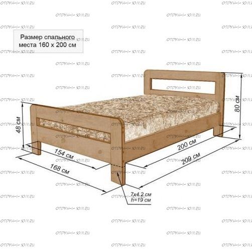 Кровать Дачная-3