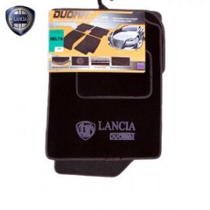 Коврики текстильные для Lancia Delta III в салон автомобиля Doumat (Польша) - 4 шт | Автоковрики ворсовые (велюровые) в машину Лянча Дельта - черные