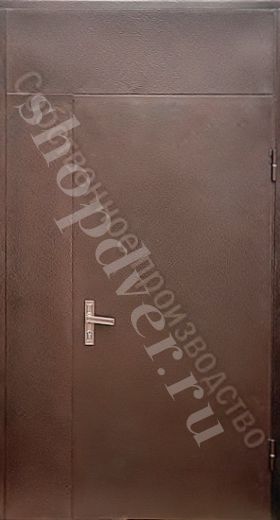 Тамбурные двери (порошковый окрас + винилискожа с вставкой)