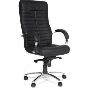 Кресло CHAIRMAN 480/black для руководителя, экокожа, цвет черный