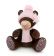 Медведь Milk сидячая в розовой шапочке с брошью и шарфе, арт. М5055/25