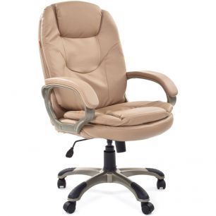 Кресло CHAIRMAN 668/beige для руководителя, экокожа, цвет бежевый