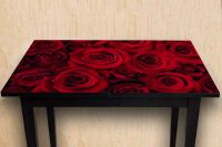 Наклейка на стол - Красные розы | Купить фотопечать на стол в магазине Интерьерные наклейки