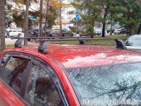 Багажник на крышу Kia Ceed hatchback, Lux, прямоугольные стальные дуги