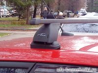 Багажник на крышу Kia Ceed hatchback, Lux, прямоугольные стальные дуги