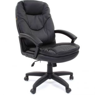 Кресло CHAIRMAN 668 LT/black для руководителя, экокожа, цвет черный