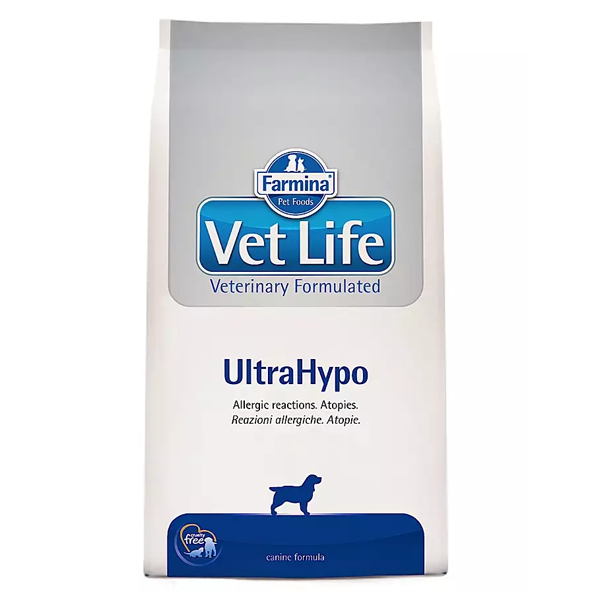 Корм сухой Farmina Vet Life UltraHypo для собак всех пород при аллергических реакциях 2кг