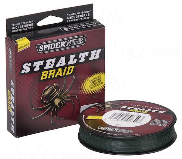 Плетеный шнур Spiderwire Stealth Green 137m 0,35mm 51.2kg