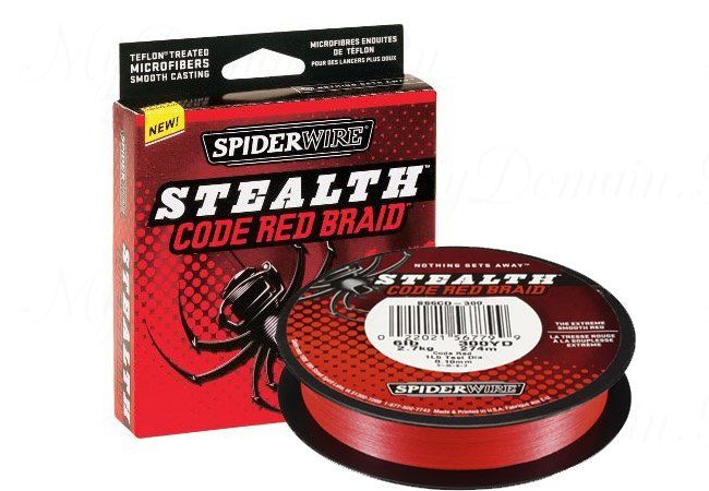 Плетеный шнур Spiderwire Stealth Red 110m 0,38mm 33.9kg