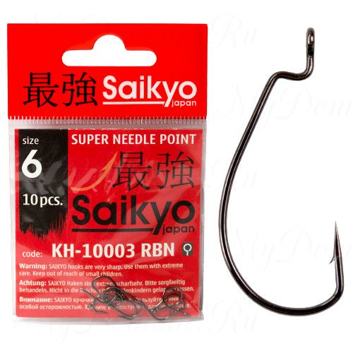 Крючок одинарный Saikyo KH-10003 Tanago № 0.8 (10шт)