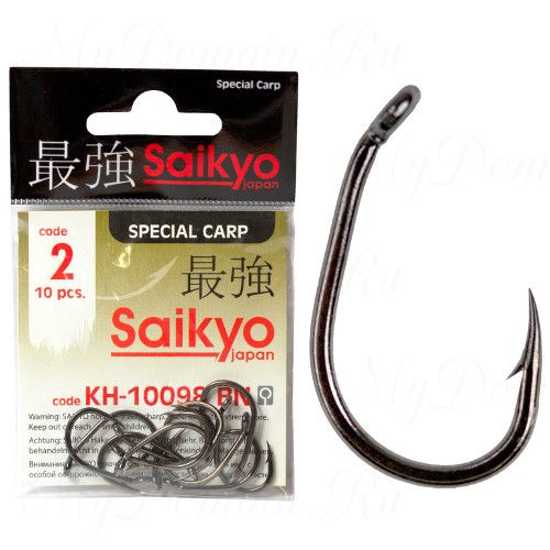 Крючок одинарный Saikyo KH-10098 Clever Carp BN № 2 (10шт)