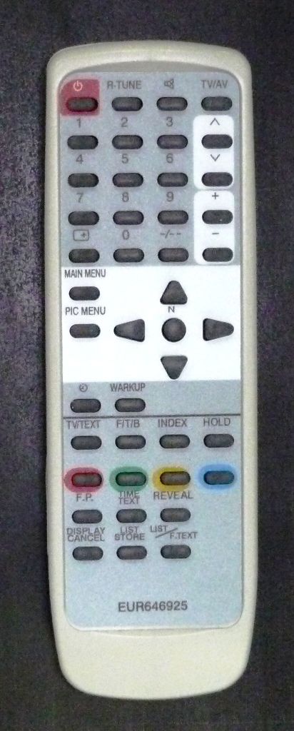 Пульт для Panasonic EUR646925 (TV) (TX-15PM11TQ, TX-15PM30T, TX-15PM50T, TX-21AM10T, TX-21PM10TQ, TX-21PM30TQ, TX-32PM11)