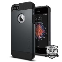 Чехол Spigen Tough Armor для iPhone 5/5s/SE синий металлик